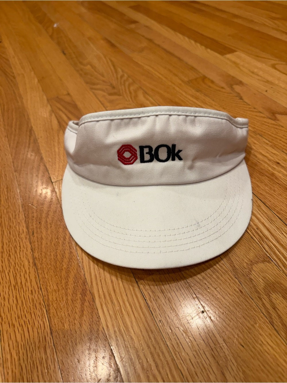Bok White Sun Visor with Logo